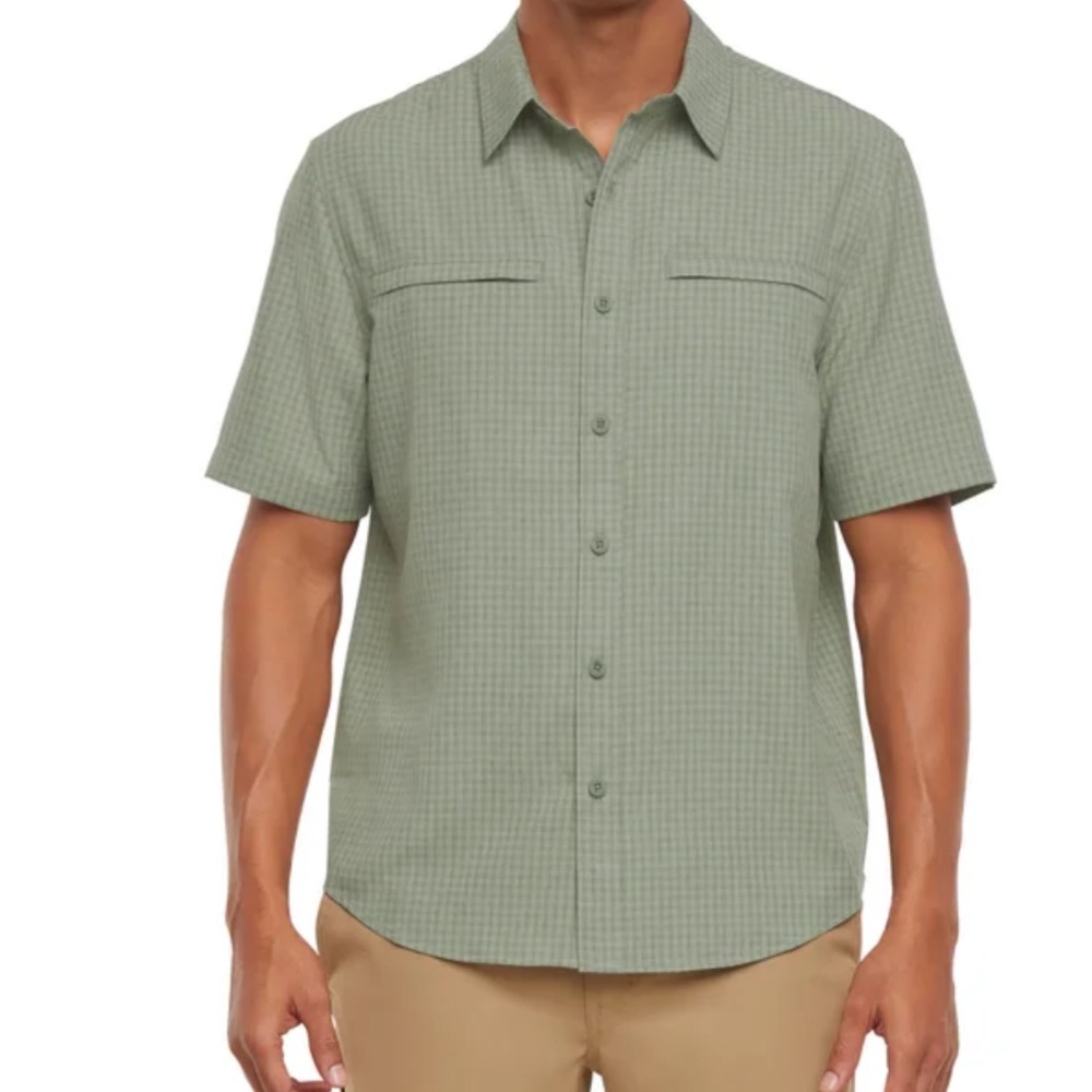 Orvis Men's Green Short Sleeve Tech Shirt